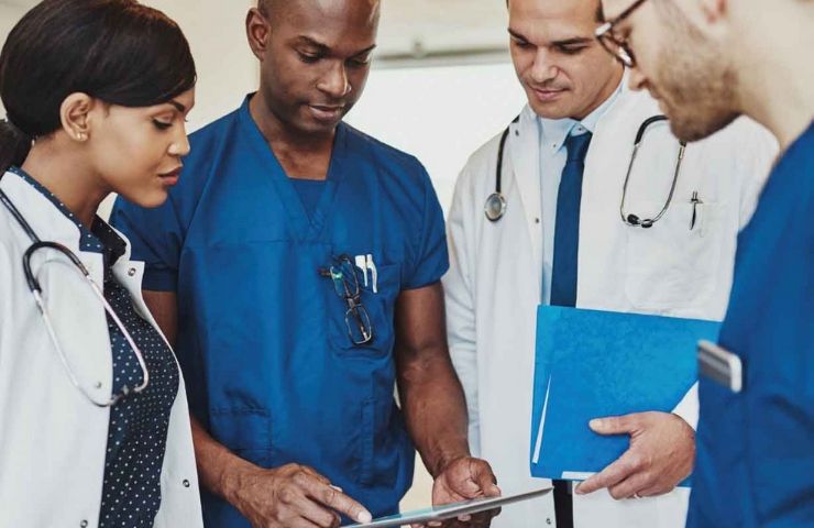 medical professionals gathering