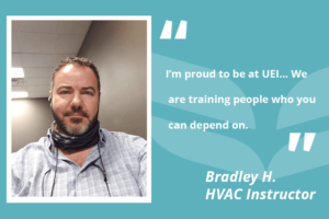 male UEI college instructor