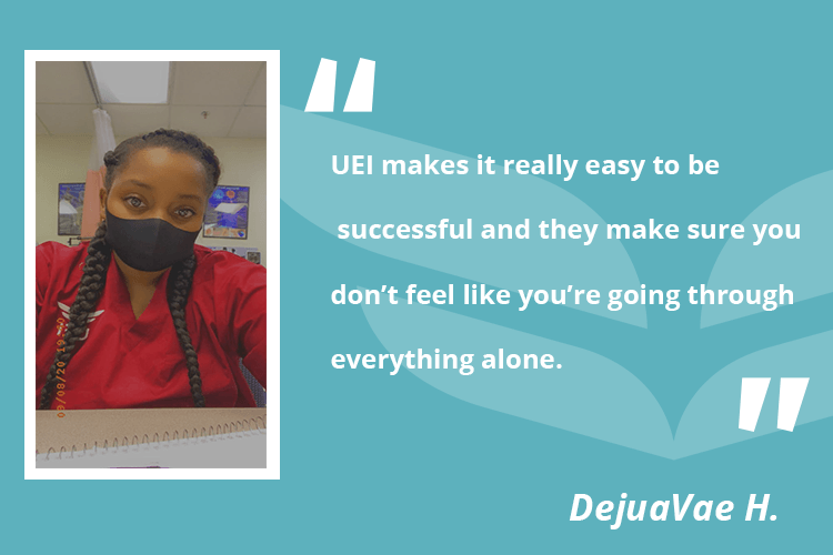 female UEI college student