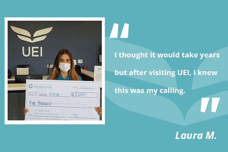 female UEI college student