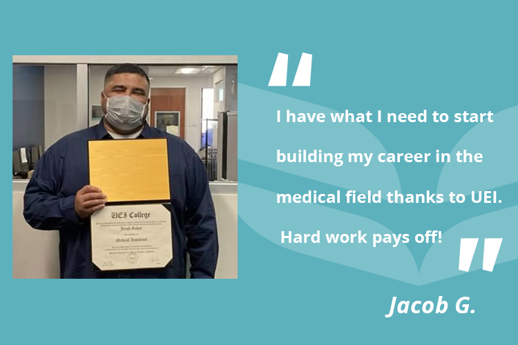 Jacob Galos Graphic male UEI college graduate
