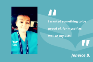 female UEI college student