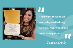 female UEI college graduate