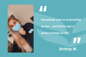 female UEI college graduate