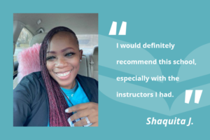 female UEI college graduate