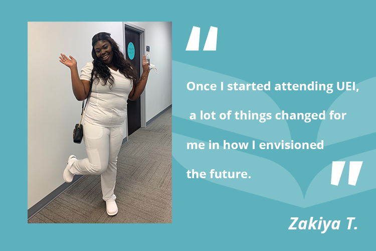 Zakiya Thompson Graphic female medical assistant student