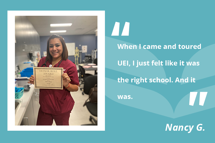 Nancy Gonzalez graphic uei-college-student