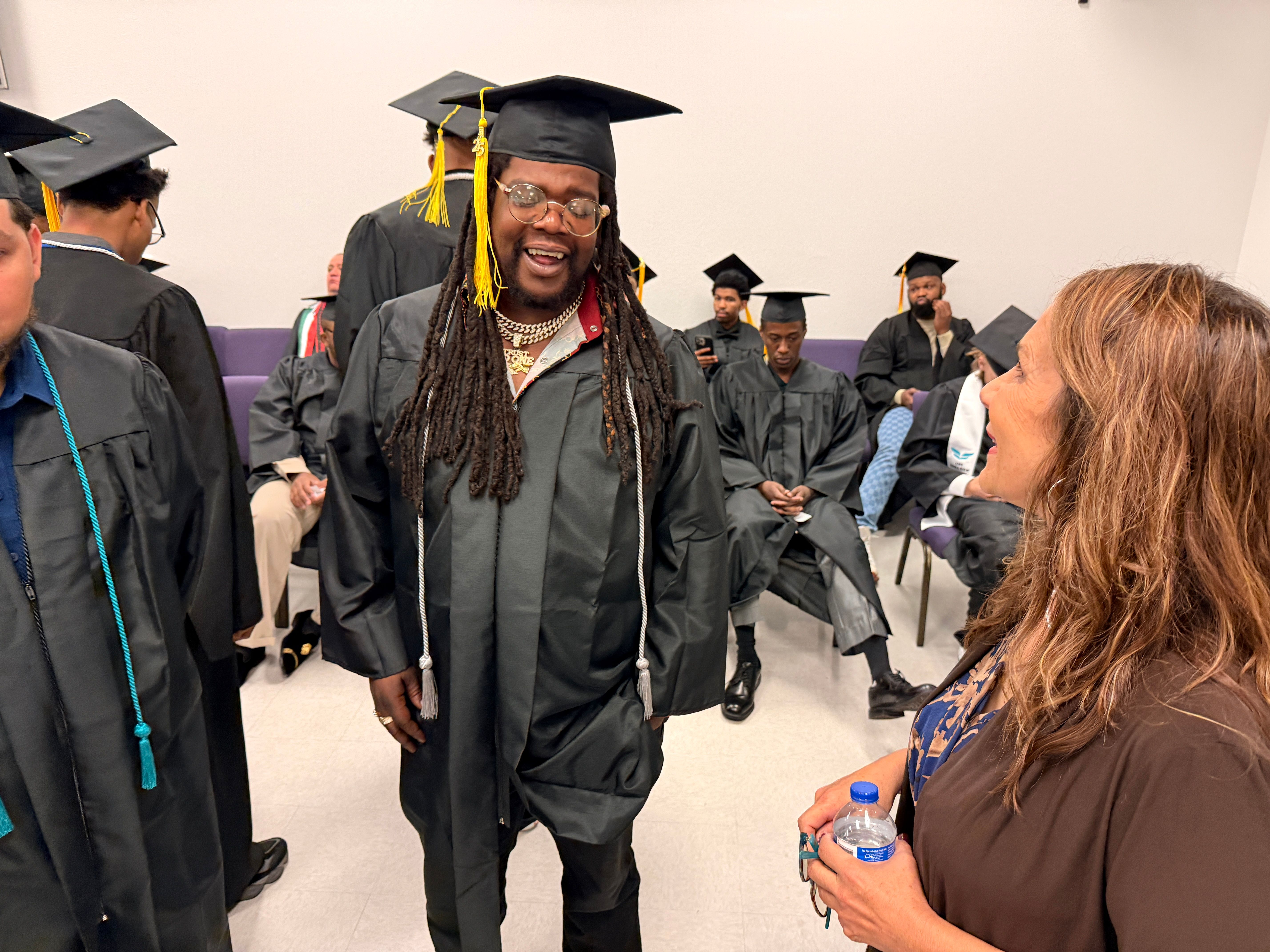 Las Vegas graduates were celebrated by Councilmember Nancy Brune and County Commissioner William McCurdy II