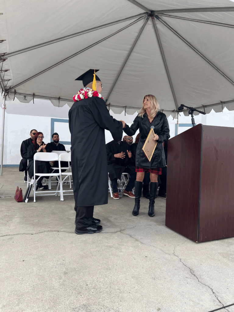 Assemblymember Laurie Davies and Senator Catherine Blakespear recognized Oceanside’s graduates with inspiring remarks and certificates of recognition during a rain-or-shine celebration of the Class of 2025