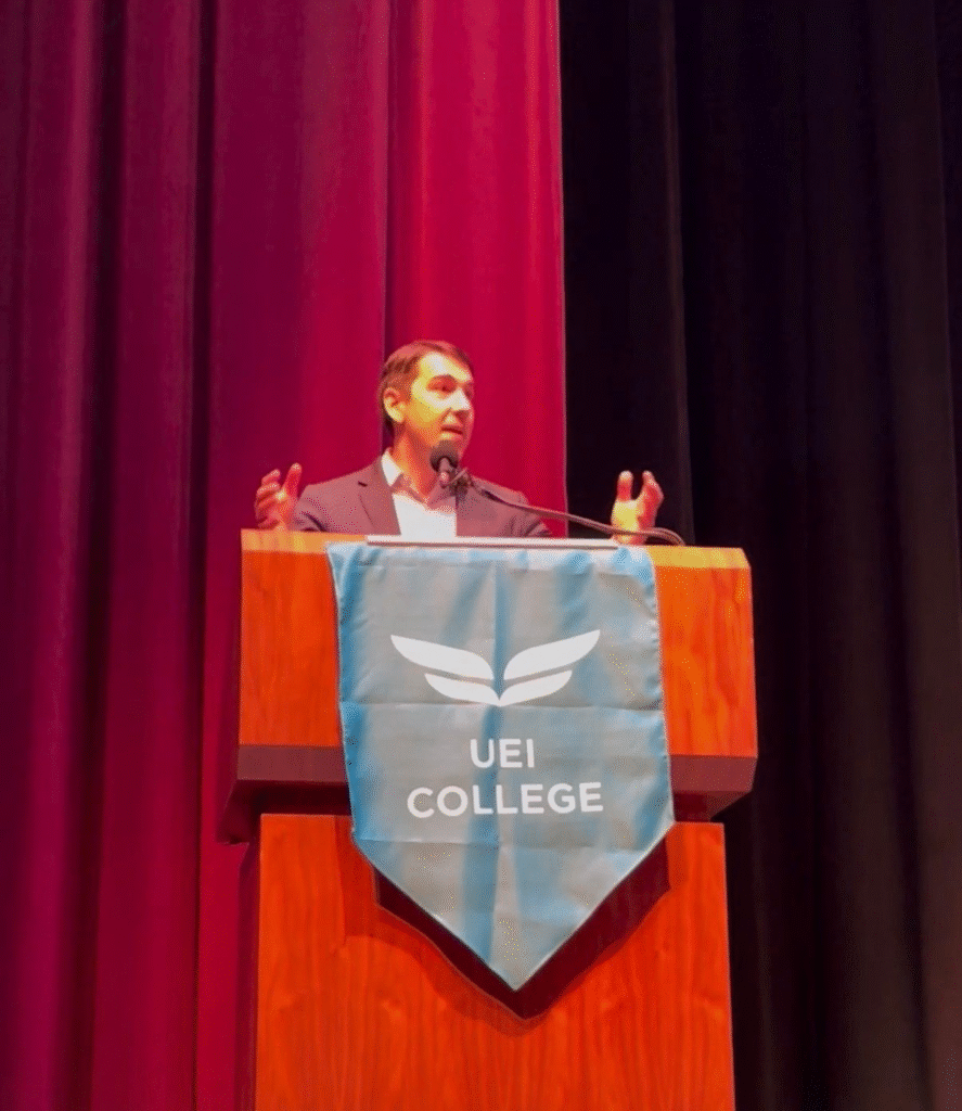Congressman Josh Harder and County Supervisor Paul Canepa join UEI College Stockton to celebrate the Class of 2026.