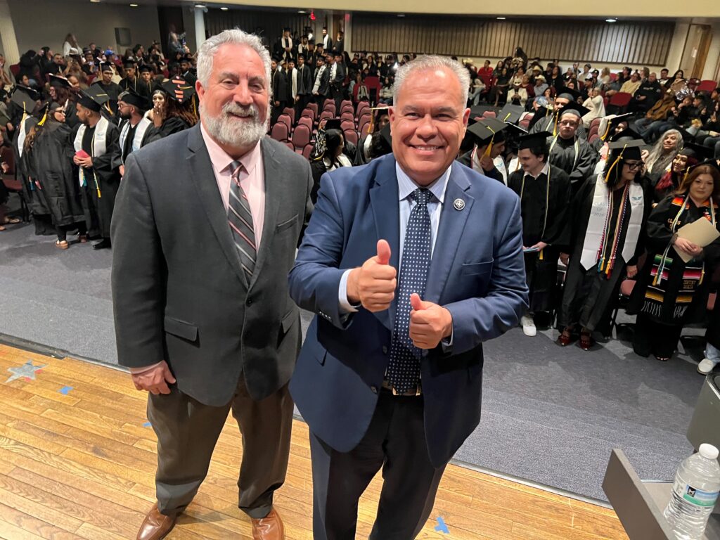New Mexico Senator Michael Padilla joined United Education Institute to celebrate its inaugural Albuquerque graduation.