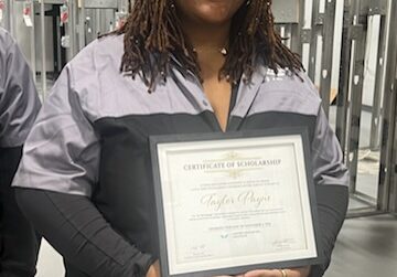 Taylor is an Electrician Technician student at UEI Morrow and the 2025 Recipient of the ‘Be The Change’ Scholarship