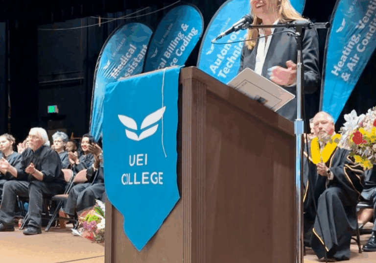 Assemblymember Maggy Krell inspired UEI College Sacramento’s Class of 2025 with a keynote address celebrating achievement