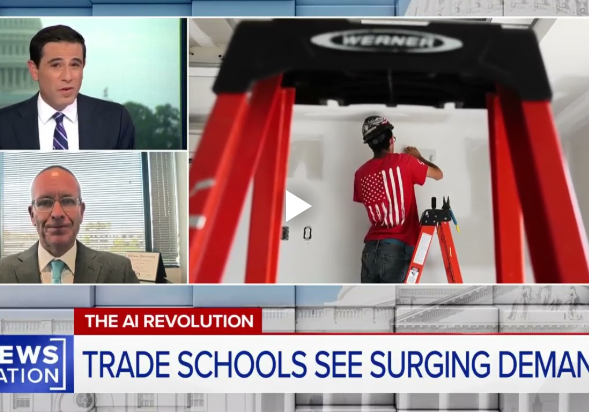 UEI spokesperson Joseph Cockrell on News Nation discussing the national shortage of electrical workers