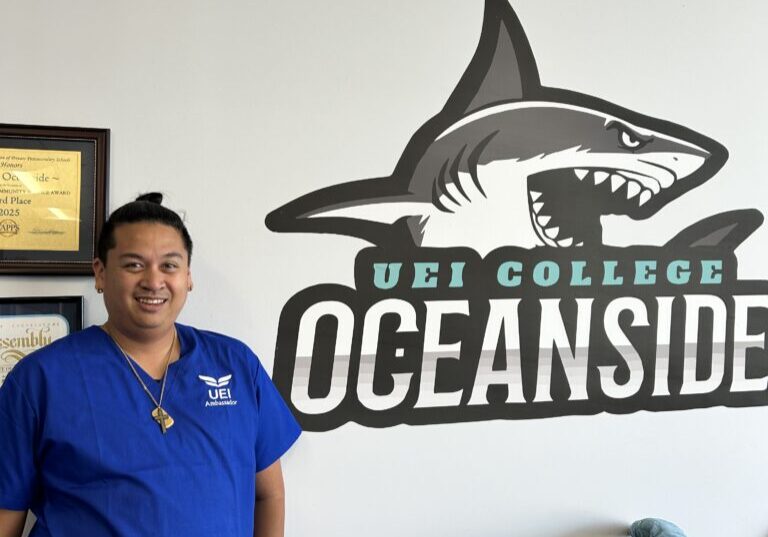 After years in retail and hospitality, Brett found his career path at UEI College Oceanside, with the Medical Front Office Specialist program