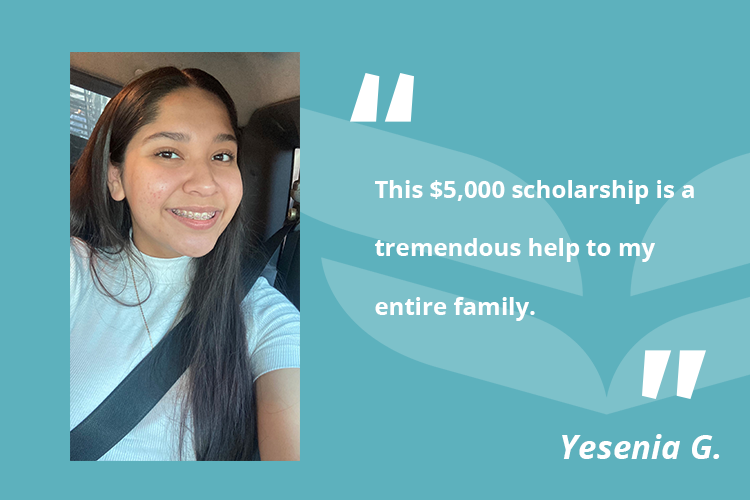 Yesenia Gutierrez is a dental assistant student at UEI College in Huntington Park who was selected for a scholarship from the Pacific Dental Services Foundation