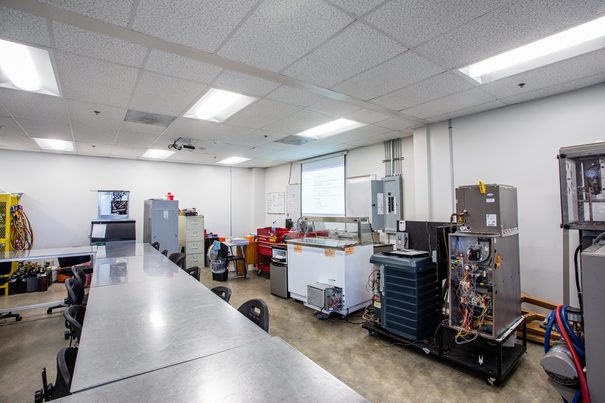 Heating, Ventilation and Air Conditioning (HVAC) Lab 3 at UEI Gardena Trade School Campus - UEI College