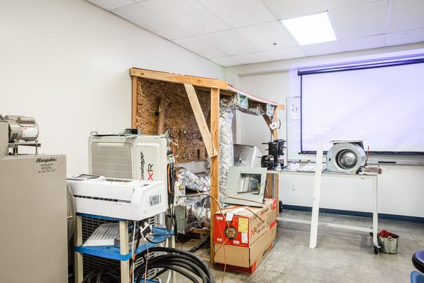 Heating, Ventilation and Air Conditioning (HVAC) Lab 3 at UEI Huntington Park Trade School Campus - UEI College