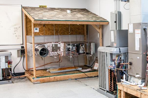 Heating, Ventilation and Air Conditioning (HVAC) Lab 3 at UEI Ontario Trade School Campus - UEI College