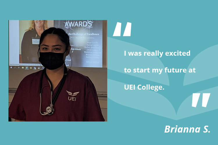Medical Assistant student at UEI College Garden Grove was selected for scholarship