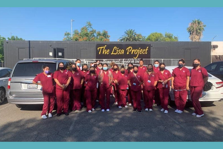 Medical Assistant students at UEI College learn from a valuable experience visiting The Lisa Project in Stockton