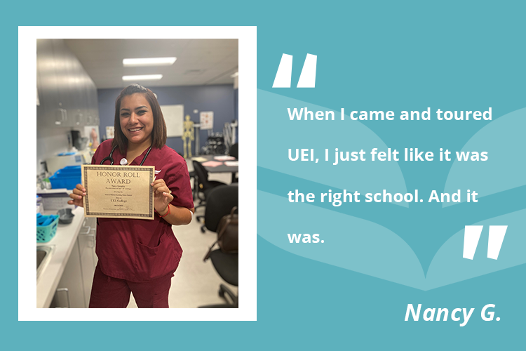 Nancy was motivated to be a good role model for her three daughters and recently completed the Medical Assistant program.