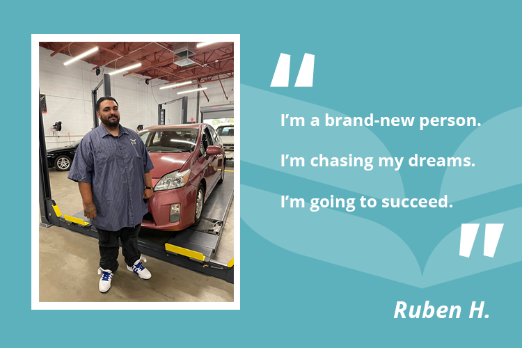 Ruben turned his life around through education at UEI College in Mesa