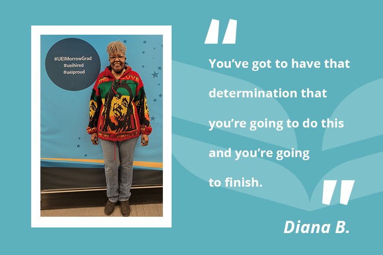 At the age of 77, Dianna decided to launch a new career by completing the Medical Assistant program at UEI Morrow.