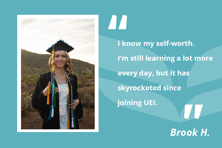 Brook said the culture of support at UEI College in Phoenix made all the difference as she pursued a new career as a Dental Assistant