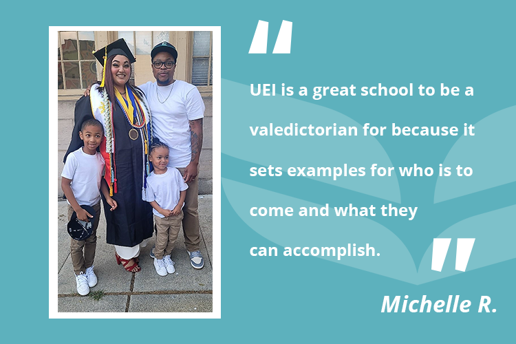 Michelle wanted to pursue a career in healthcare and found the path to becoming a Medical Assistant at UEI College in Tacoma