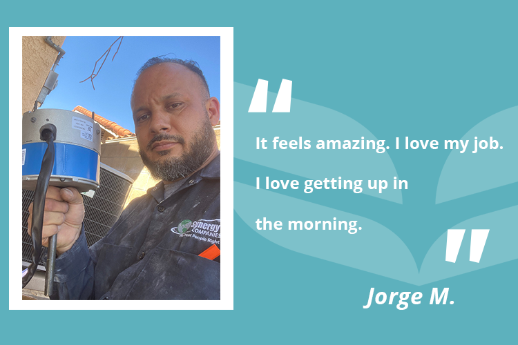 Jorge is a single father who decided that he wanted to go back to school to earn a high school diploma and learn a skilled trade.