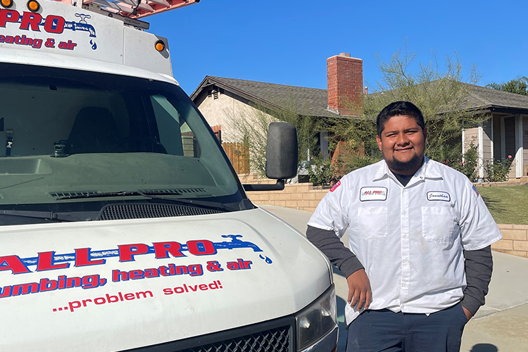 Jonathan turned to UEI College in Ontario for training to become an HVAC technician and launch a new career after coming to the US from Mexico